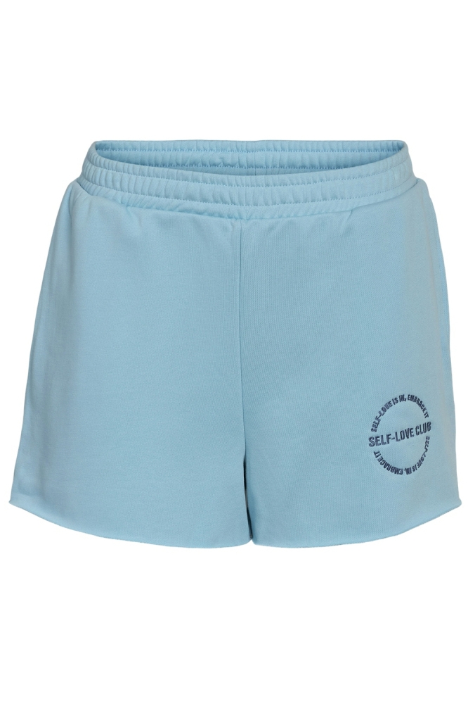 NMASTON SWEAT SHORTS JRS 27033245 SKY BLUE/EMBROID DUTCH BLUE